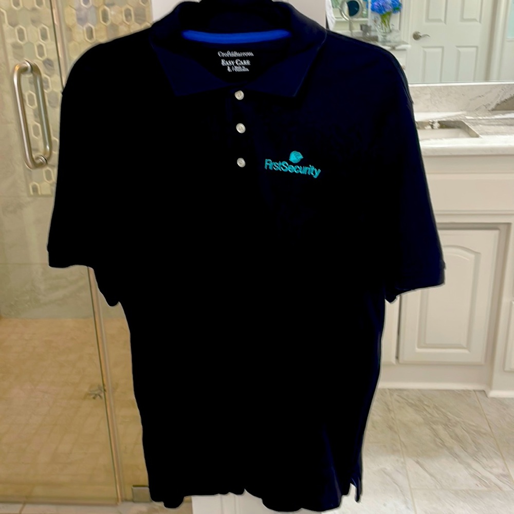Large Croft & Barrow black polo